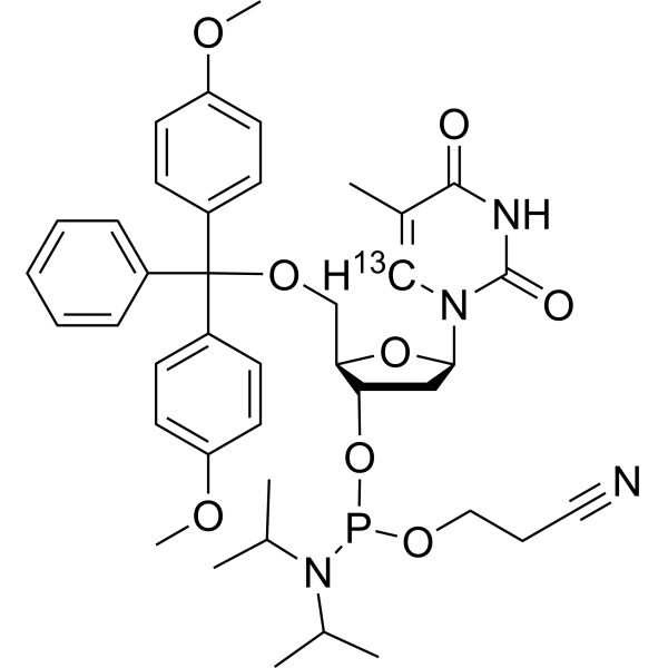 DMT-dT Phosphoramidite-13C 115653-31-1